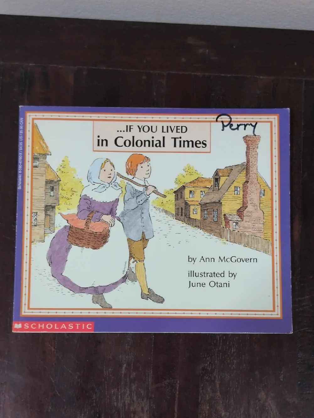 Scholastic Vintage Pilgrim Themed Paperback Book Set of 7 Used Children's Books